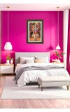 Little Divine Krishna Big Photo Frame - 20x28 Inches For Home,Temple & Office Decoration (F10738)