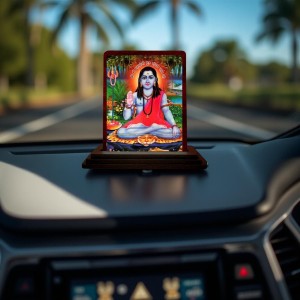 Car Desk/Table Top Gorakhnath Ji Wooden Photo Stand 3x4 Inches, Compact & Stylish Spiritual Display For Car, Home & Office (Pack Of 1) (F14134) Car Desk/Table Top Gorakhnath Ji Wooden Photo Stand 3x4 Inches, Compact & Stylish Spiritual Display For Car, Home & Office (Pack Of 1) (F14134)