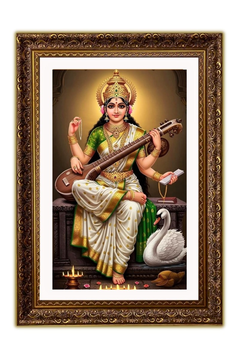 Vertical16X24 Inches Frame Big Photo Frame - 20x28 Inches For Home,Temple & Office Decoration (F10933)