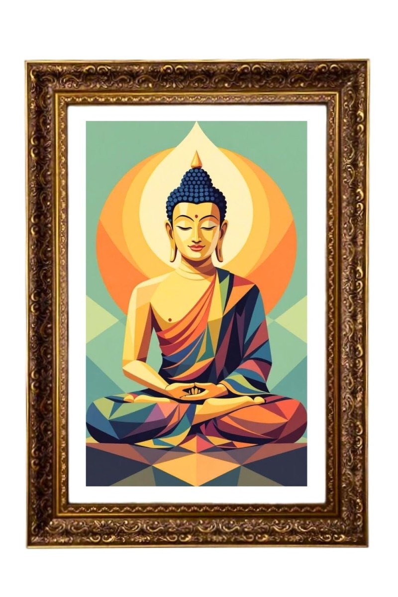 Vertical16X24 Inches Frame Big Photo Frame - 20x28 Inches For Home,Temple & Office Decoration (F11128)