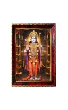 Lord Rama Photo Frame For Wall & Table | 7x9 Inch Golden Cherry Finish | Decorative Lord Rama Photo Frame For Home, Office & Pooja Room (F11680)