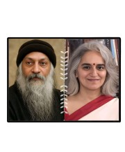 Acharya Rajneesh (Oshoo) &Maa Anand Sheela Laminated Photo - 7x9 Inches, Divine Blessings For Home & Office And Temple Decoration (F16174)