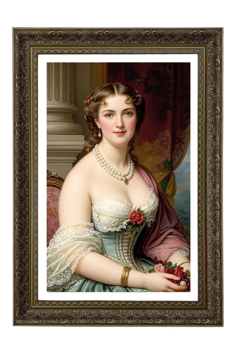 Eugene De Blaas Big Photo Frame - 20x28 Inches For Home,Temple & Office Decoration (F11070)