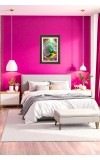 Peacock Big Photo Frame - 20x28 Inches For Home,Temple & Office Decoration (F10685)