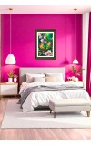 Parakeets Big Photo Frame - 20x28 Inches For Home,Temple & Office Decoration (F10751)