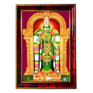 Goddess Meenakshi Photo Frame For Wall & Table | 7x9 Inch Golden Cherry Finish | Decorative Goddess Meenakshi Photo Frame For Home, Office & Pooja Room (F11692) Goddess Meenakshi Photo Frame For Wall & Table | 7x9 Inch Golden Cherry Finish | Decorative Goddess Meenakshi Photo Frame For Home, Office & Pooja Room (F11692)