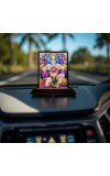 Car Desk/Table Top Lord Hanuman Wooden Photo Stand â€“ 3x4 Inches, Compact & Stylish Spiritual Display For Car, Home & Office (Pack Of 1) (F15053)