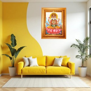 Khatu Shyam Ji Golden Designer Photo Frame | 12x16 Inch Religious Wall Hanging Frame For Home, Office Decoration and Spiritual Gift Item (M1) Khatu Shyam Ji Golden Designer Photo Frame | 12x16 Inch Religious Wall Hanging Frame For Home, Office Decoration and Spiritual Gift Item (M1)