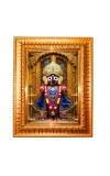 Divine Krishna Golden Designer Photo Frame | 16x20 Inch Religious Wall Hanging Frame For Home, Office Decoration and Spiritual Gift Item (M5)
