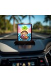 Car Desk/Table Top Lord Vishnu And Lakshmi Wooden Photo Stand 3x4 Inches, Compact & Stylish Spiritual Display For Car, Home & Office (Pack Of 1) (F14302)