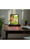 Car Desk/Table Top Lord Krishna Wooden Photo Stand 3x4 Inches, Compact & Stylish Spiritual Display For Car, Home & Office (Pack Of 1) (F14547)