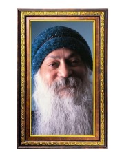 Oshoo Digital Golden Balck Color Photo Frame | Hindu Religious Wall Decor | 10x16 Inches - Inspirational Wall Art For Office, Home Decor - Ideal Spiritual Gift (F16513)