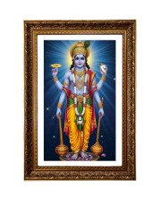 Lord Vishnu Big Photo Frame - 20x28 Inches For Home,Temple & Office Decoration (F11193)
