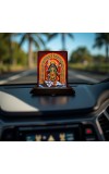 Car Desk/Table Top Goddess Maa Kali Wooden Photo Stand 3x4 Inches, Compact & Stylish Spiritual Display For Car, Home & Office (Pack Of 1) (F14175)