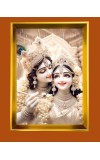 Golden Photo Frame - 12x16 Inches | Elegant Wooden Frame For Home, Office & Temple Decoration | Spiritual Wall & Table Decor And Gift Item