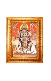 Sri Sarada Devi,Ramakrishna Golden Designer Photo Frame | 18x22 Inch Religious Wall Hanging Frame For Home & Office Decoration | Hindu Deity Spiritual Gift Item