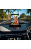 Car Desk/Table Top Lord Ram Siya Wooden Photo Stand â€“ 3x4 Inches, Compact & Stylish Spiritual Display For Car, Home & Office (Pack Of 1) (F15137)