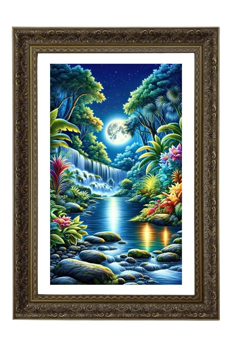 Vertical16X24 Inches Frame Big Photo Frame - 20x28 Inches For Home,Temple & Office Decoration (F10860)