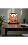 Car Desk/Table Top Lord Murugan Wooden Photo Stand 3x4 Inches, Compact & Stylish Spiritual Display For Car, Home & Office (Pack Of 1) (F14279)