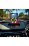 Car Desk/Table Top Goddess Saraswathi Wooden Photo Stand 3x4 Inches, Compact & Stylish Spiritual Display For Car, Home & Office (Pack Of 1) (F14647)