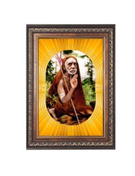 Jagadguru Shri Chandrasekharendra Saraswati Swamigal Spiritual Guru Digital Photo In Designer Frame, Size 12x18 Inch | Hindu Religious Picture For Home Temple, Office & Gift | Wall Art & Pooja Decor (