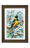 Bird And Flower Design Big Photo Frame - 20x28 Inches For Home,Temple & Office Decoration (F10759)
