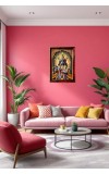 God Sri Krishna Photo Frame For Wall & Table | 7x9 Inch Golden Cherry Finish | Decorative God Sri Krishna Photo Frame For Home, Office & Pooja Room (F11427)