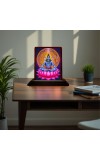 Car Desk/Table Top Lord Shankar Wooden Photo Stand â€“ 3x4 Inches, Compact & Stylish Spiritual Display For Car, Home & Office (Pack Of 1) (F15066)