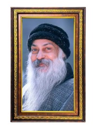 Oshoo Digital Golden Balck Color Photo Frame | Hindu Religious Wall Decor | 10x16 Inches - Inspirational Wall Art For Office, Home Decor - Ideal Spiritual Gift (F16605)