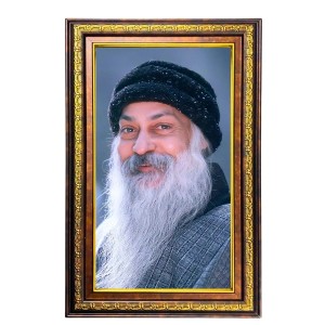 Oshoo Digital Golden Balck Color Photo Frame | Hindu Religious Wall Decor | 10x16 Inches - Inspirational Wall Art For Office, Home Decor - Ideal Spiritual Gift (F16605)