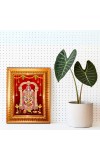 Divine Krishna Golden Designer Photo Frame | 10x14 Inch Religious Wall Hanging Frame For Home, Office Decoration and Spiritual Gift Item (M4)