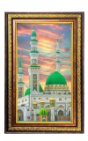 Mosque Digital Golden Balck Color Photo Frame | Hindu Religious Wall Decor | 10x16 Inches - Inspirational Wall Art For Office, Home Decor - Ideal Spiritual Gift (F16755)