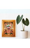 Jai Jagannath Golden Designer Photo Frame | 12x16 Inch Religious Wall Hanging Frame For Home & Office Decoration | Hindu Deity Spiritual Gift Item