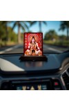 Car Desk/Table Top Lord Shiva Wooden Photo Stand 3x4 Inches, Compact & Stylish Spiritual Display For Car, Home & Office (Pack Of 1) (F14533)