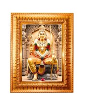 Jai Shree Ram Golden Designer Photo Frame | 10x14 Inch Religious Wall Hanging Frame For Home & Office Decoration | Hindu Deity Spiritual Gift Item