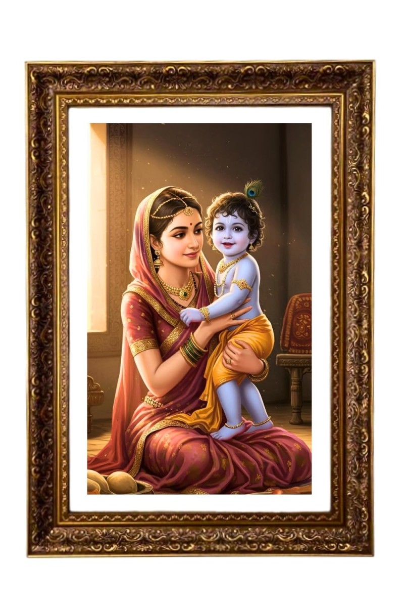 Vertical16X24 Inches Frame Big Photo Frame - 20x28 Inches For Home,Temple & Office Decoration (F10986)