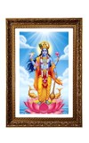 Lord Vishnu Big Photo Frame - 20x28 Inches For Home,Temple & Office Decoration (F11195)