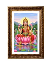 Maa Lakhsmi Big Photo Frame - 20x28 Inches For Home,Temple & Office Decoration (F11165)
