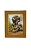 Mother Nature Photo Frame 12x16 Inches-Brown Wooden Frame For Home, Office & Temple Decoration And Gifting (F6420)
