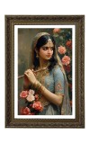 Radha Rani Big Photo Frame - 20x28 Inches For Home,Temple & Office Decoration (F11065)