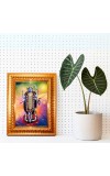 Maa Kaali Golden Designer Photo Frame | 18x22 Inch Religious Wall Hanging Frame For Home & Office Decoration | Hindu Deity Spiritual Gift Item