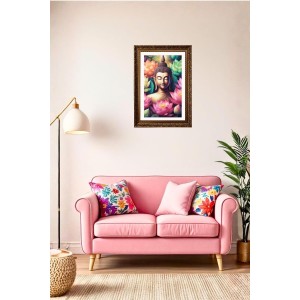 Vertical16X24 Inches Frame Big Photo Frame - 20x28 Inches For Home,Temple & Office Decoration (F10920)