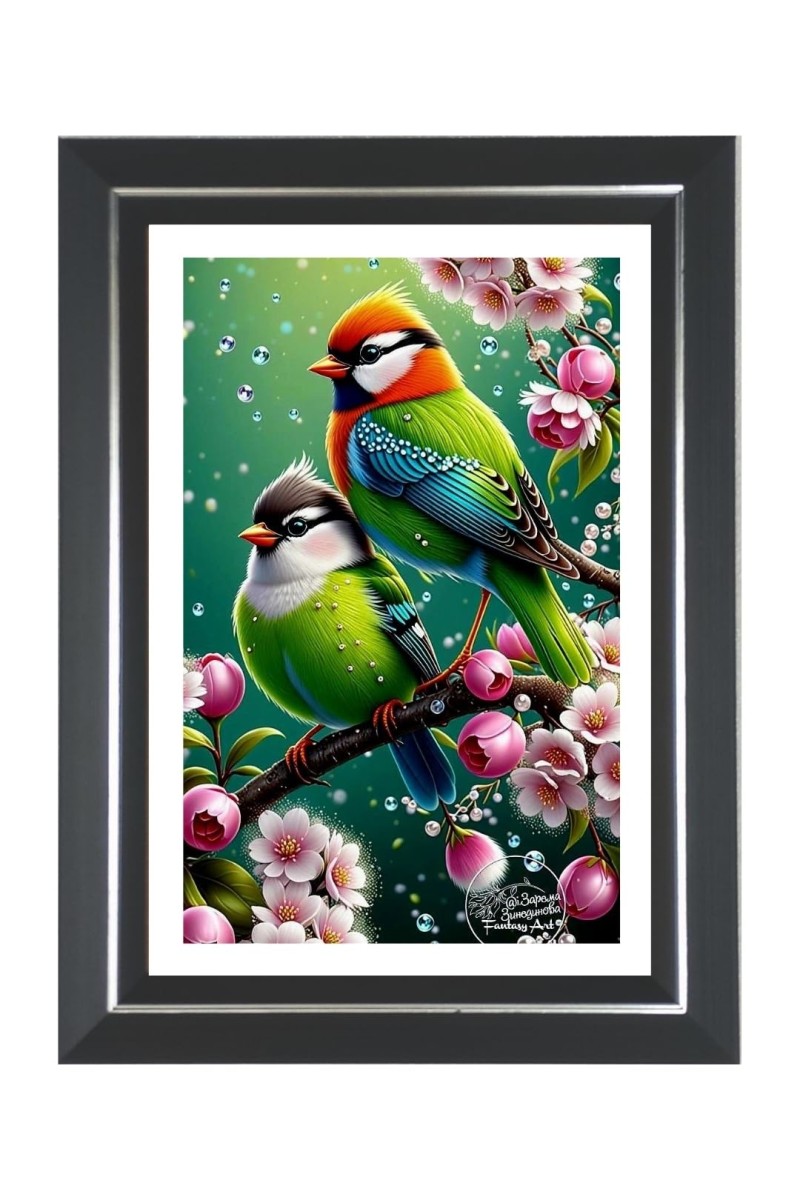 Paradise Flycatcher Photo Wall & Table Frame | 14x18 Inch Black Designer | Perfect For Gifting & Home Decor (F9576)