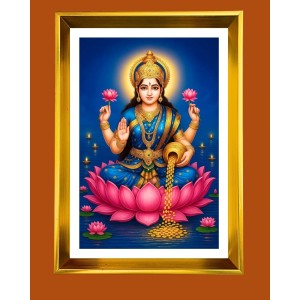 Mata Lakhsmi Golden Photo Frame - 12x16 Inches | Elegant Wooden Frame For Home, Office & Temple Decoration | Spiritual Wall & Table Decor And Gift Item (F9691) Mata Lakhsmi Golden Photo Frame - 12x16 Inches | Elegant Wooden Frame For Home, Office & Temple Decoration | Spiritual Wall & Table Decor And Gift Item (F9691)