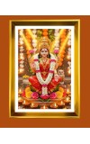 Mata Lakhsmi Golden Photo Frame - 16x20 Inches | Elegant Wooden Frame For Home, Office & Temple Decoration | Spiritual Wall & Table Decor And Gift Item (F9562)