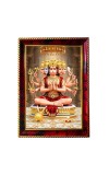 Lord Hanuman Photo Frame For Wall & Table | 7x9 Inch Golden Cherry Finish | Decorative Lord Hanuman Photo Frame For Home, Office & Pooja Room (F11316)