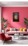 Lord Jagannath Photo Frame For Wall & Table | 7x9 Inch Golden Cherry Finish | Decorative Lord Jagannath Photo Frame For Home, Office & Pooja Room (F11416)