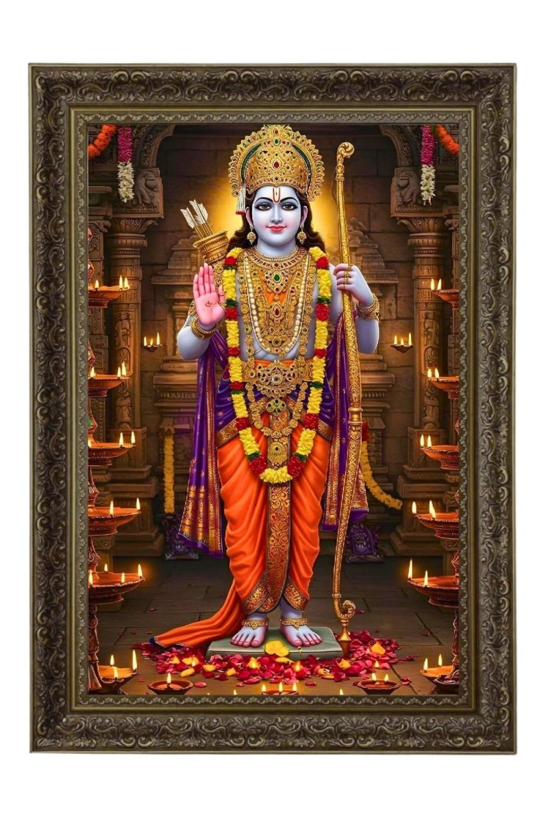 Vertical16X24 Inches Frame Big Photo Frame - 20x28 Inches For Home,Temple & Office Decoration (F11125)