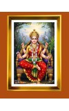 Golden Photo Frame - 10x14 Inches | Elegant Wooden Frame For Home, Office & Temple Decoration | Spiritual Wall & Table Decor and Gift Item