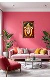 Khatu Shyam Ji Photo Frame For Wall & Table | 7x9 Inch Golden Cherry Finish | Decorative Khatu Shyam Ji Photo Frame For Home, Office & Pooja Room (F11778)